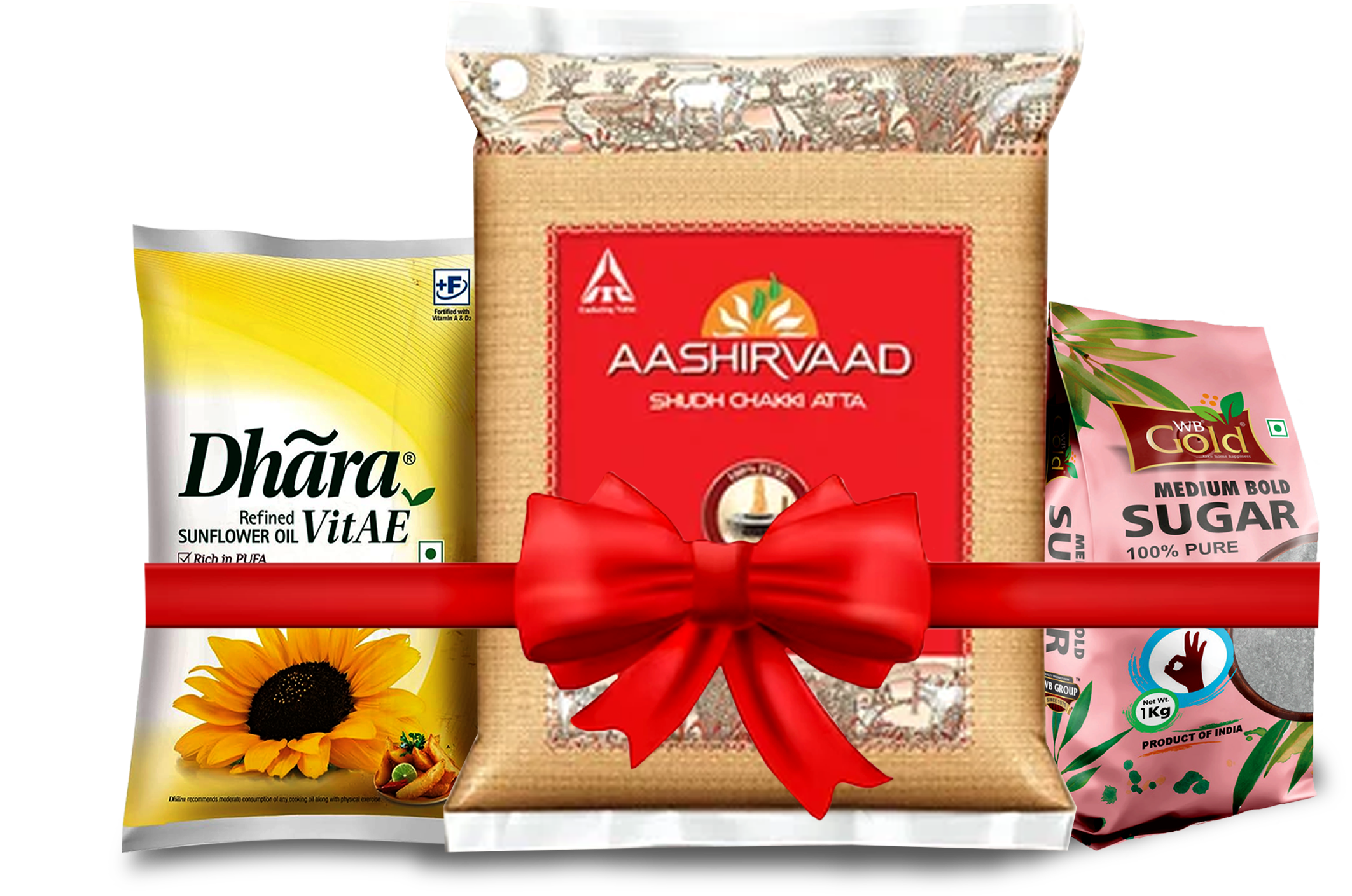 SF OIL 3 LTR + AASHIRVAAD ATTA 5 KG + SUGAR 3 KG @ Rs 815/-(MRP Rs 950)