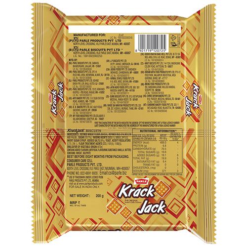 PARLE SALT KRACK JACK BISCUIT 200 GMS