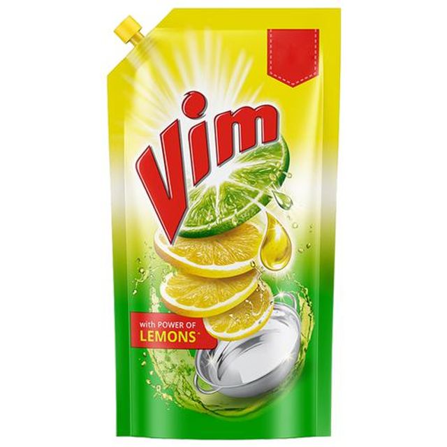 VIM DROP DISHWASH ACTIVE GEL - YELLOW LEMON 125 ML