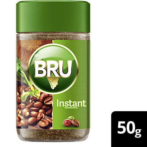 BRU INSTANT COFFEE BOTTLE 50 GMS