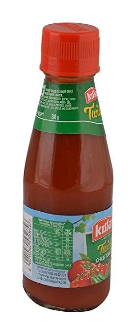 KISSAN CHILLI TOMOTO SAUCE 200 GMS