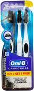 ORAL B TB CRISS CROSS B2G1 CHARCOAL SENSITIVE