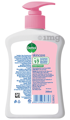 DETTOL HANDWASH LIQUID SKIN CARE PUMP 200ML+175ML COMBO