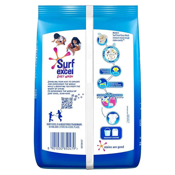 SURF EXCEL EASY WASH DETERGENT POWDER 500 GMS