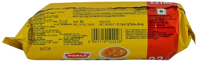 PARLE MONACO SALTED BISCUIT 69.6 GMS