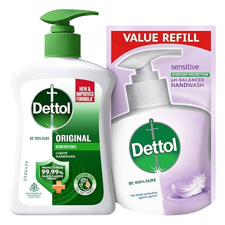 DETTOL LIQUID HANDWASH ORIGINAL 200 ML WITH FREE LIQUID WASH 175 ML