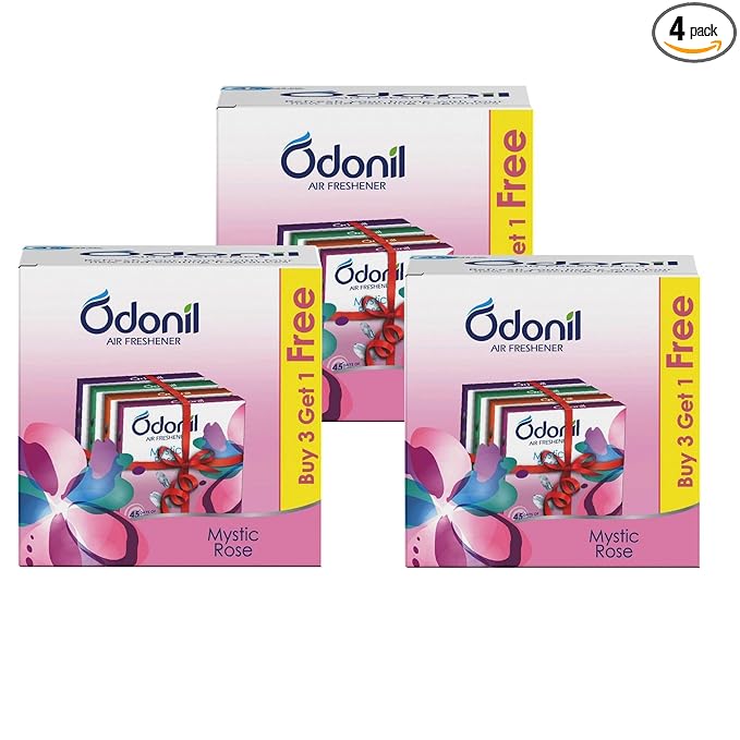 ODONIL BATHROOM FRESHENER BLOCKS MIX 4*48 GMS  (Buy 3 Get 1 Free)