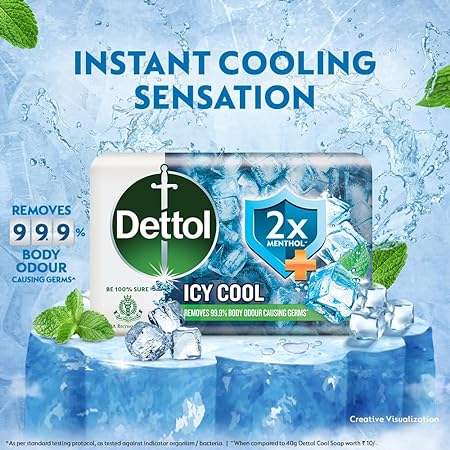 DETTOL SOAP ICY COOL 4*150 GMS