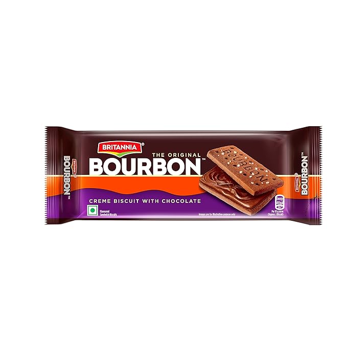 BRITANNIA BOURBON CREAM  BISCUITS 100 GMS