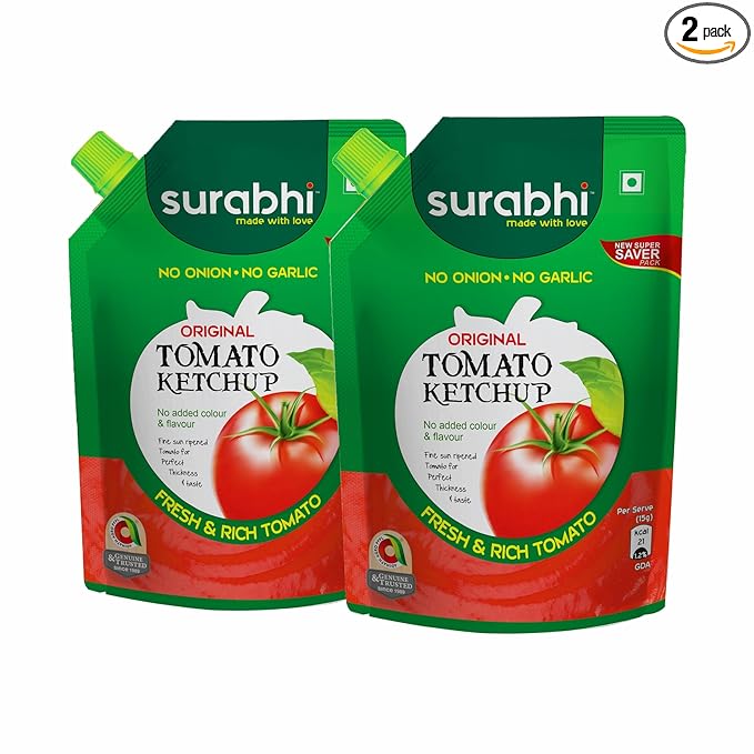 SURABHI NO ONION NO GARLIC (NONG) TOMATO KETCHUP  900GMS