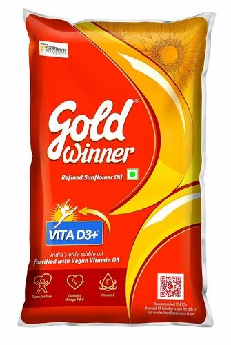 GOLD WINNER REFINED SUNFLOWER OIL 1 LITRE