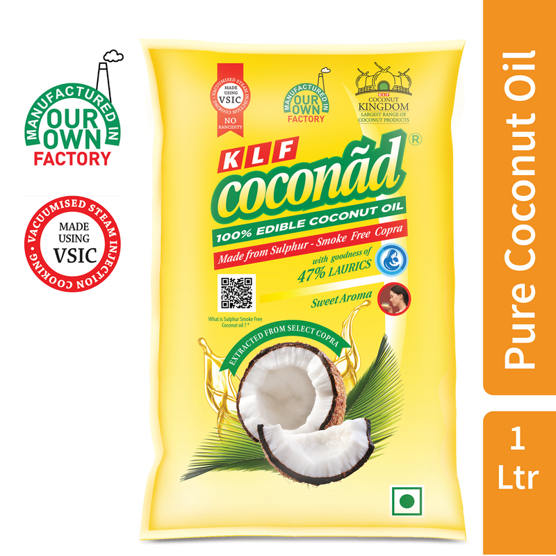 KLF COCONUT OIL POUCH 1 LTR