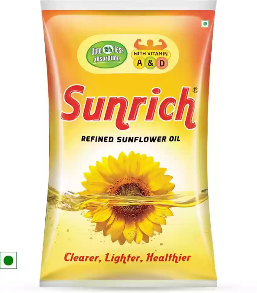 SUNRICH SUNFLOWER OIL PACKET 910 GMS