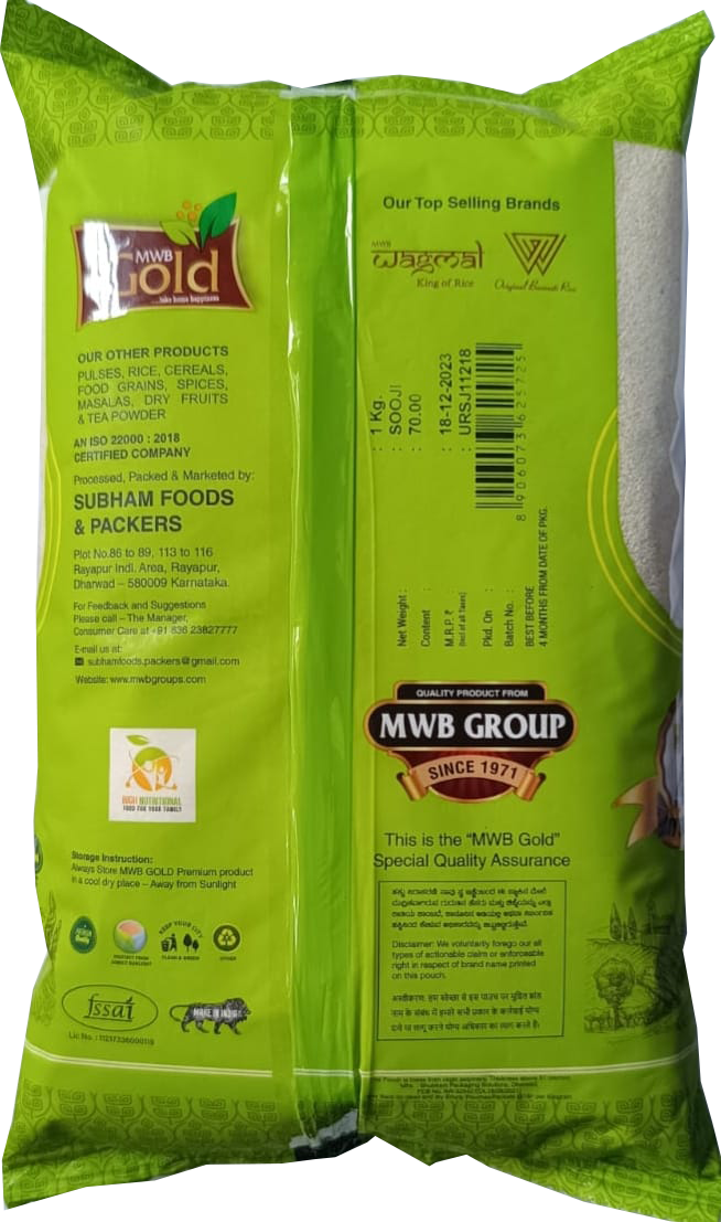 WB GOLD ROZANNA SOOJI 1 KG