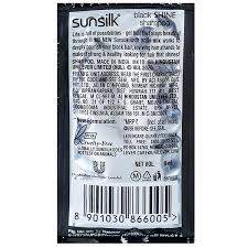 SUNSILK SHAMPOO BLK SHINE SACHET 5 ML * 16