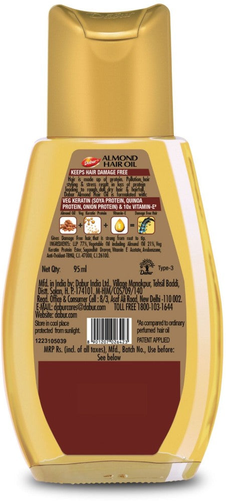 DABUR ALMOND HAIR OIL 95 ML