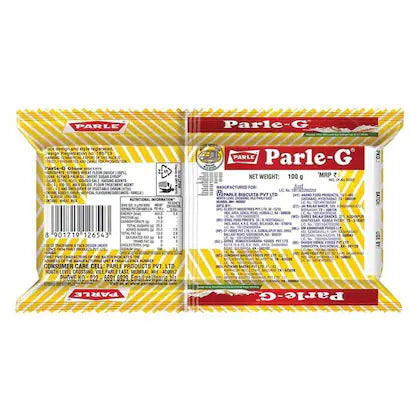 PARLE G GLUCOSE BISCUIT 100 GMS