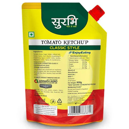 SURABHI TOMATO KETCHUP CLASSIC 900GMS