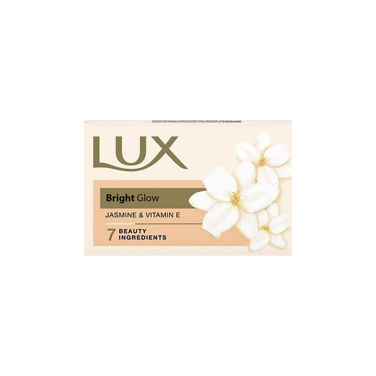 LUX BRIGHT GLOW JASMINE & VITAMIN E BATHING SOAP 100 GMS