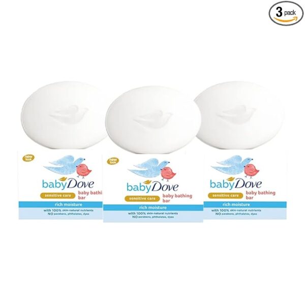 DOVE RICH MOISTURE BATHING SOAP 75 GMS(COMB PACK OF 3)