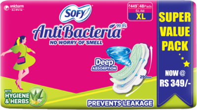 SOFY ANTI BACTERIA PADS XL 48 PCS