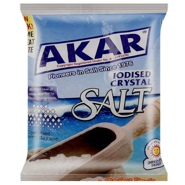 AKAR IODISED CRYSTAL SALT 1 KG POUCH