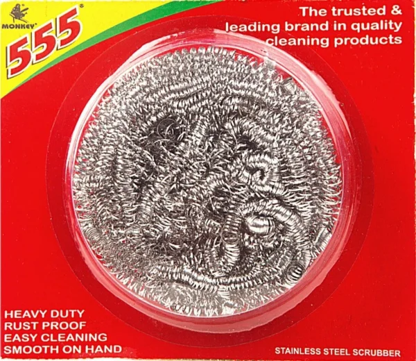 MONKEY 555 STAINLESS STELL SCRUB &NYLON